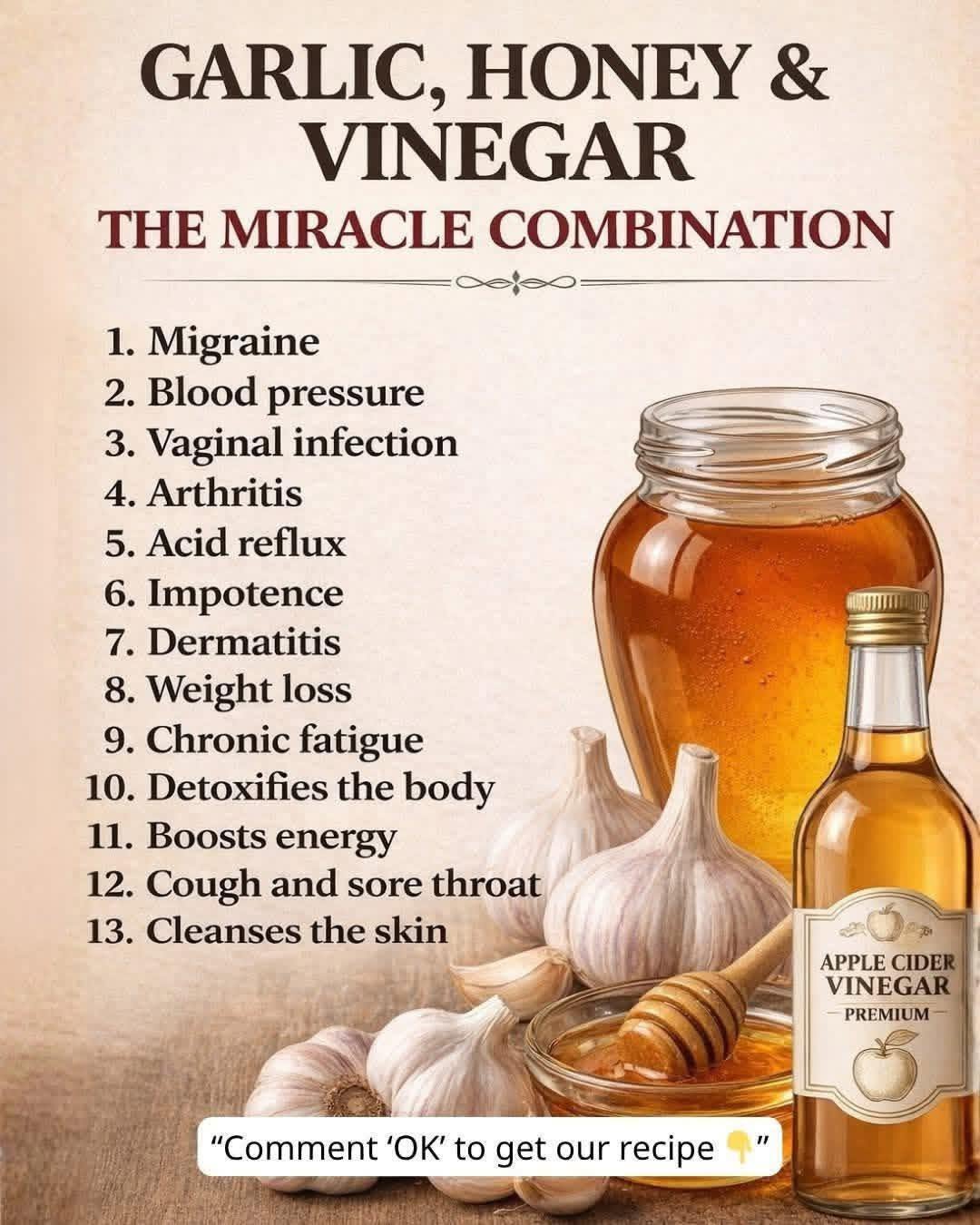 Garlic honey and vinegar
