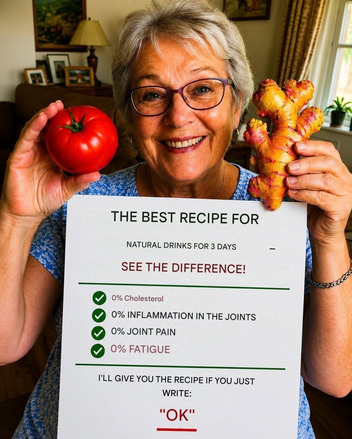 THE BEST NATURAL RECIPE: TOMATO AND GINGER!