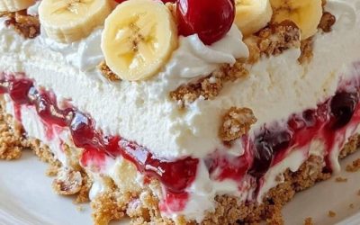 No-Bake Banana Split Cake