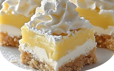 Lazy  Day Lemon Cream Pie Bars Bright, creamy, and refreshingly simple