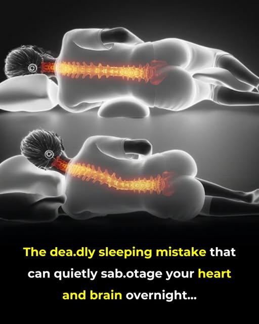 How a Simple Sleep Mistake May Affect Your Heart and Brain Sleep is one of the most important pillars of health. During sleep, your body repairs itself, your brain processes information, and your cardiovascular system resets for the next day.  While many people focus on how long they sleep, fewer pay attention to how they sleep.  One common but often overlooked issue is poor sleep posture and disrupted breathing—especially habits that reduce oxygen flow or place strain on the body over time.  Let’s explore what this means and why it matters.  🧠 The Hidden Role of Sleep in Brain and Heart Health During sleep:  The brain clears waste products Heart rate and blood pressure stabilize The body restores energy and balance When sleep is disrupted—even slightly—these processes may not function as efficiently.  ⚠️ The Common Mistake: Poor Breathing and Sleep Position
