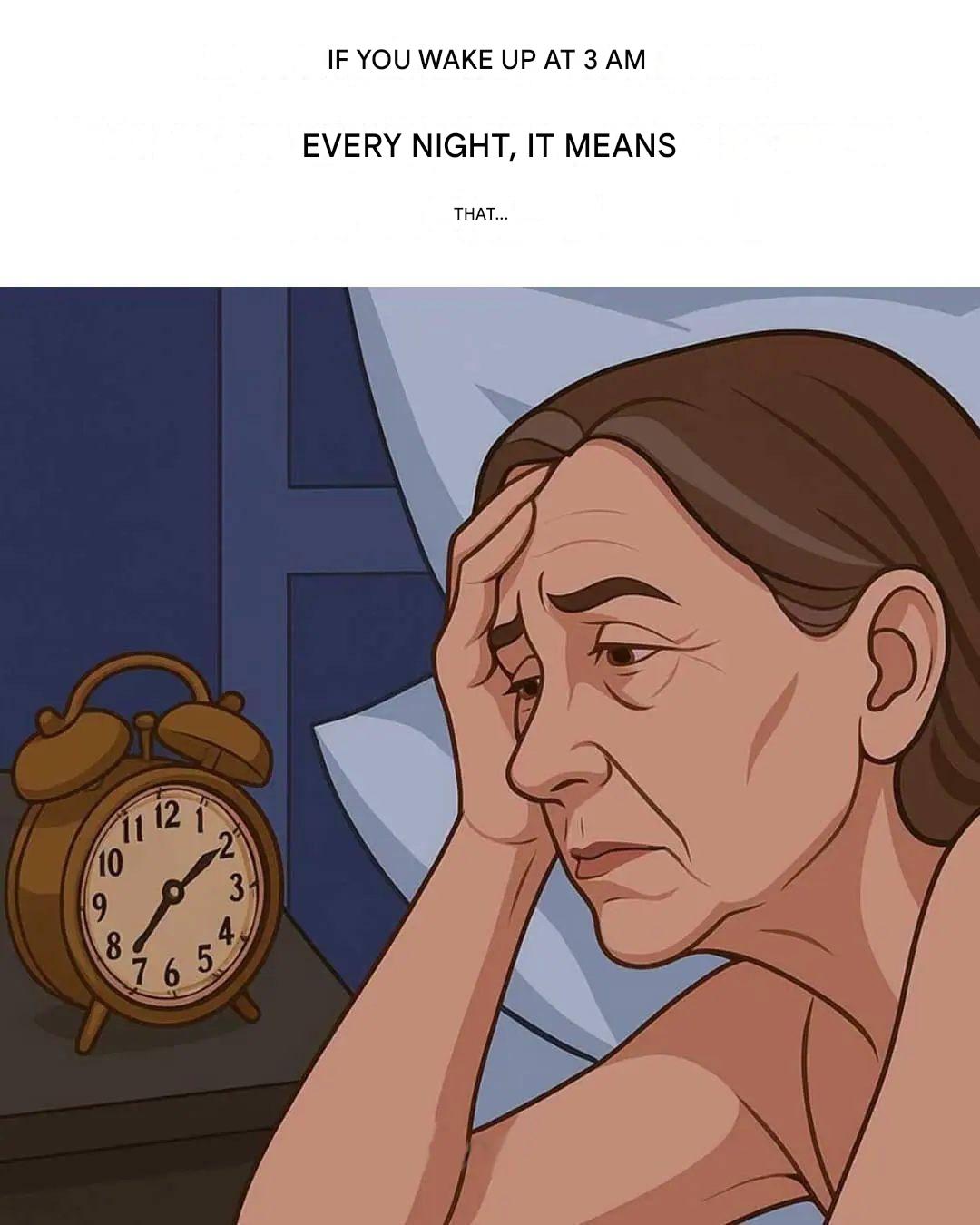 03:00: Why is your sleep always interrupted at the same time?