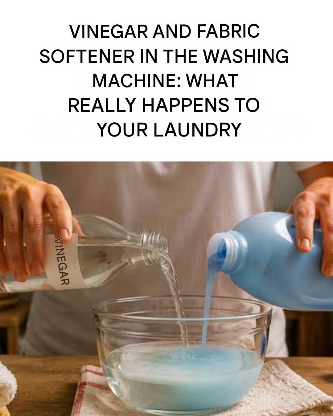 Vinegar and Fabric Softener in the Washing Machine: What Really Happens to Your Laundry