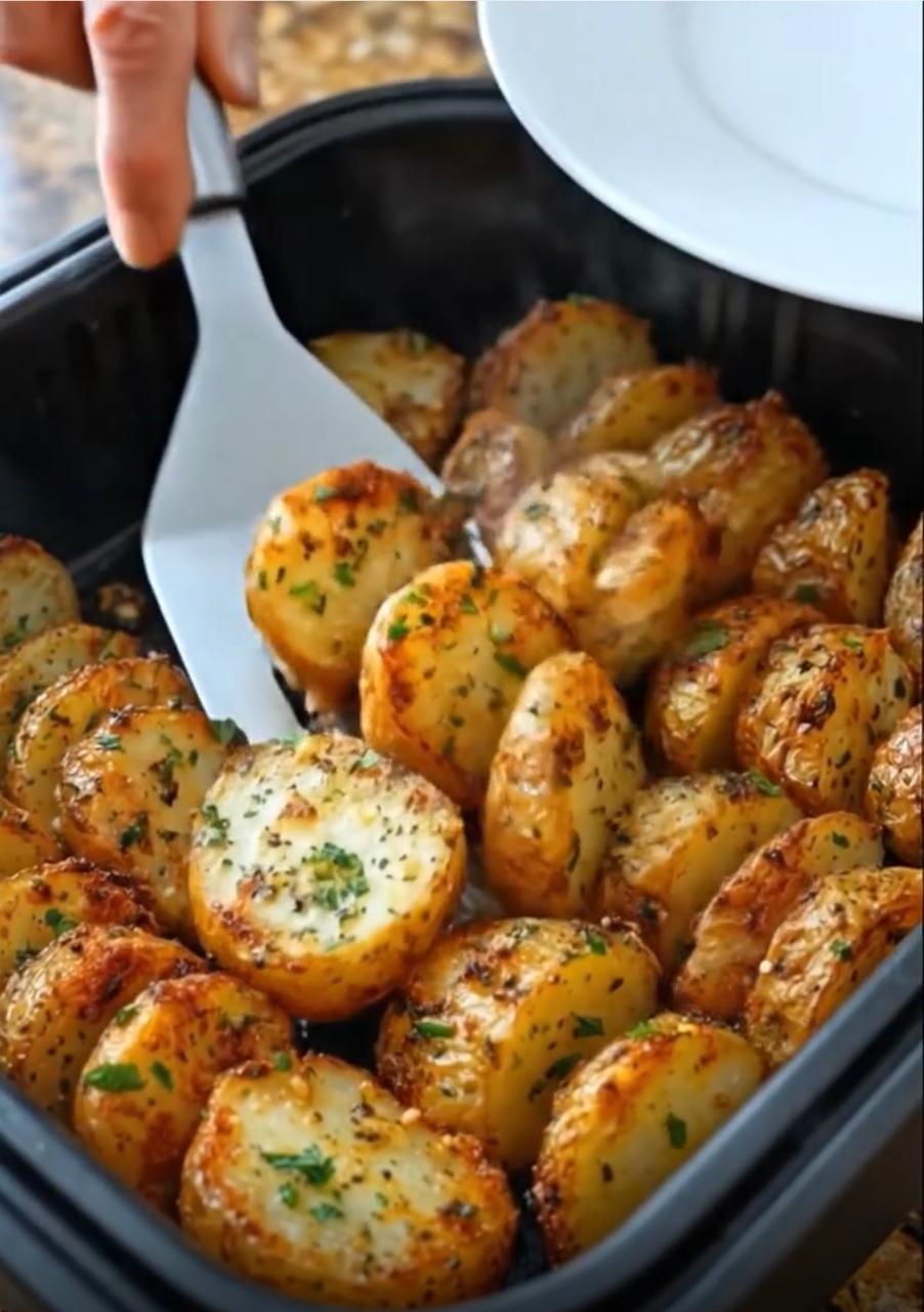 Air Fryer Sliced Potatoes