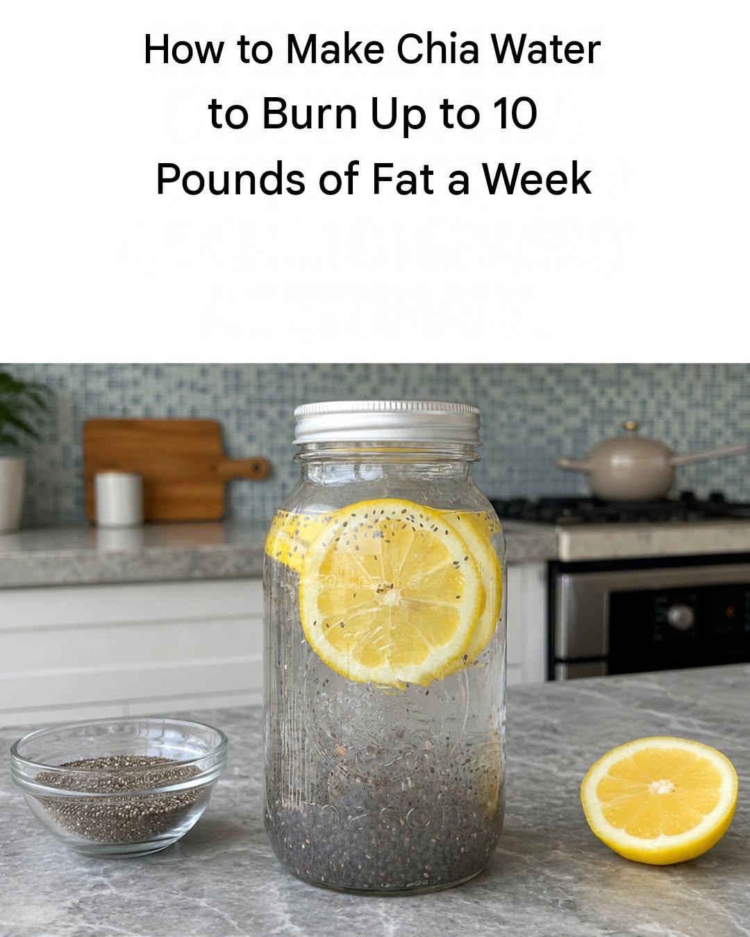 How to Make Chia Water With Lemon and Ginger as Part of a Healthy Routine